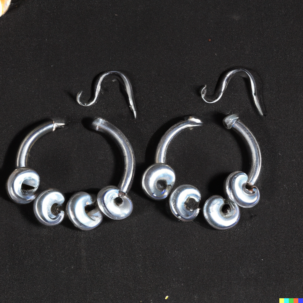 DALL·E 2022-10-08 15.51.56 - Conch ear danglers for tribal stretched ears gauged .png